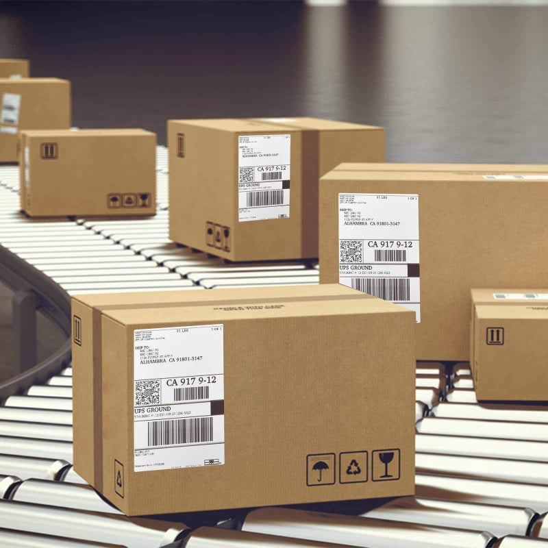 OausTect 4x6 Shipping Label 1000 Fanfold Labels for Rollo, Zebra Direct Thermal Printer, with Perforations - Image 5